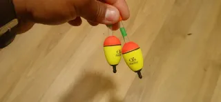 2 Flotadores de Pesca Amarillos y Naranjas
