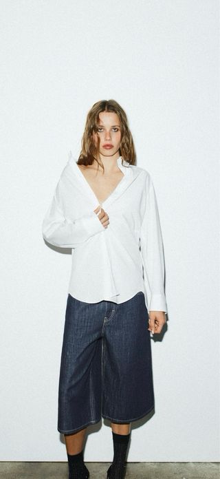 Camisa Zara Blanca Talla S
