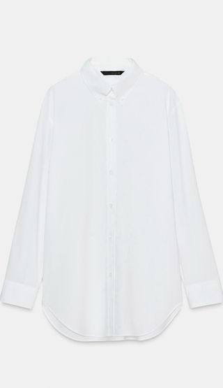 Camisa Zara Blanca Talla S