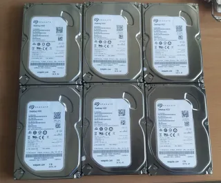 6 Discos Duros Seagate 1TB 3.5 SATA