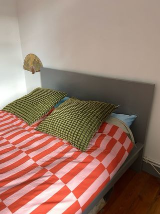 Estructura Cama Ikea Malm + Somier Gris
