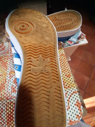 Scarpe Adidas uomo blu/bianche taglia 45.5