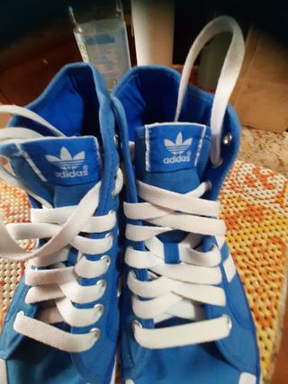 Scarpe Adidas uomo blu/bianche taglia 45.5