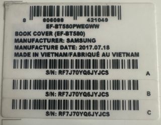 Funda Samsung Book Cover Tablet 10.1 Negra