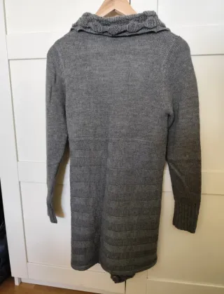 Chaqueta larga gris talla S