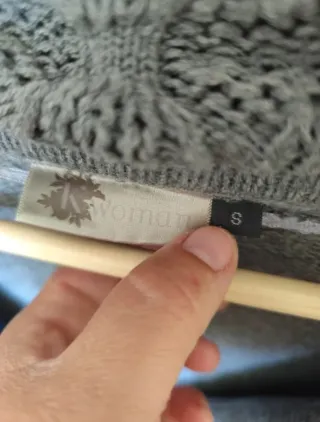 Chaqueta larga gris talla S