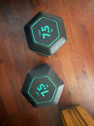 Mancuernas hexagonales 7.5 kg (16.5 lb) - Par