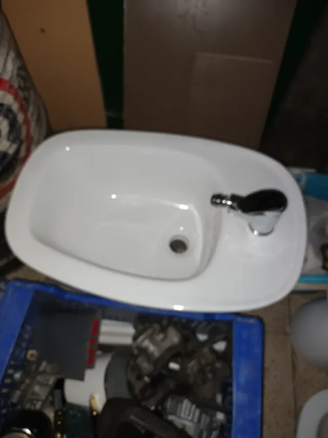Inodoro, Bidet y Lavabo Porcelana Blanca