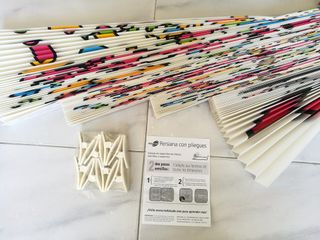 Persiane di carta plissettate: Compleanno ed è una bambina!