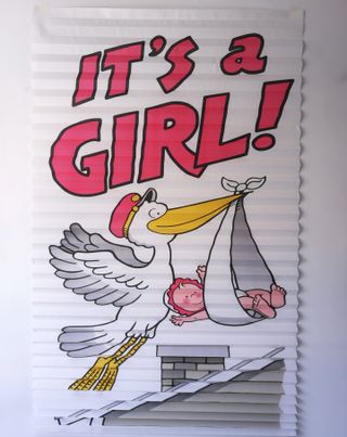 Persiane di carta plissettate: Compleanno ed è una bambina!