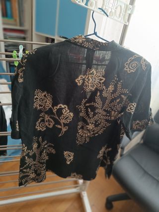 Chaqueta larga de entretiempo alta calidad en lino