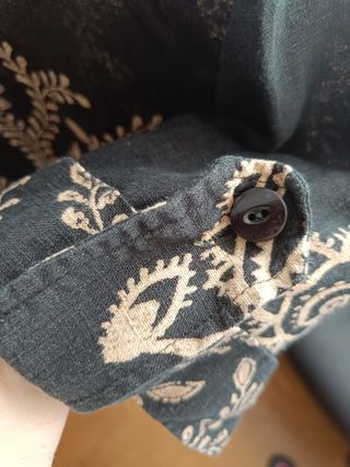 Chaqueta larga de entretiempo alta calidad en lino