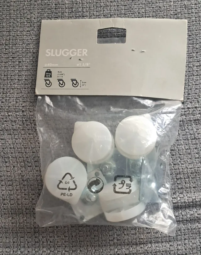 Ruedas para mueble SLUGGER IKEA