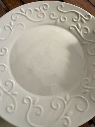 Piatto e Ciotola Grande Beige