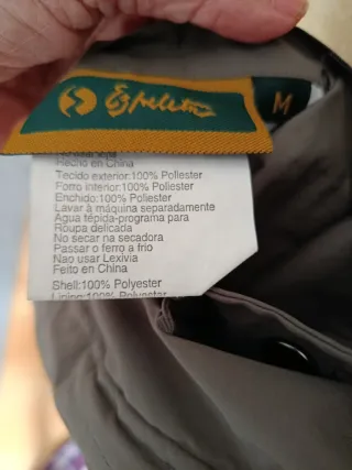 Chaqueta fina reversible beige/marrón