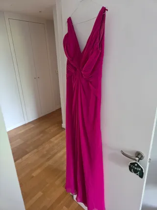 Vestido fiesta Pronovias fucsia talla XL