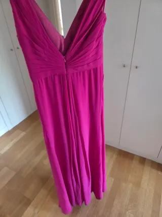 Vestido fiesta Pronovias fucsia talla XL