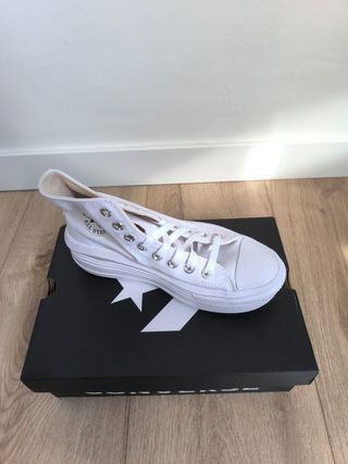 Converse plataforma blancas talla 37.5