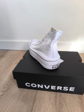 Converse plataforma blancas talla 37.5