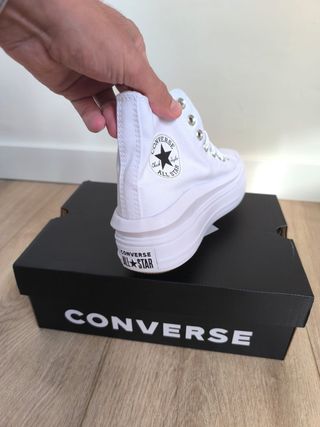 Converse plataforma blancas talla 37.5