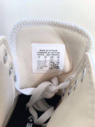 Converse plataforma blancas talla 37.5