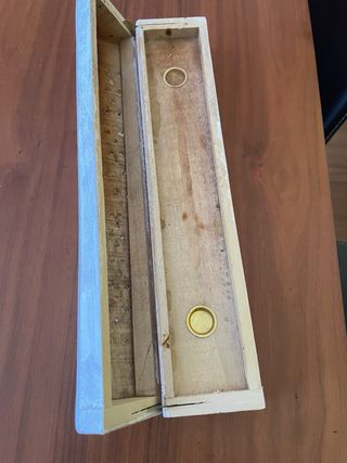 Caja quemador incienso madera blanca