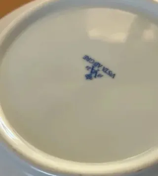 Saladeira Vista Alegre Flores Azuis