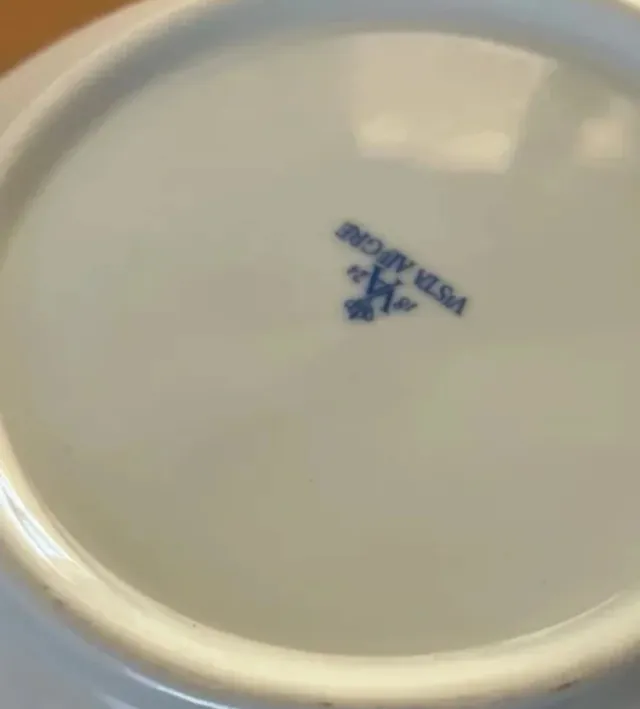 Saladeira Vista Alegre Flores Azuis