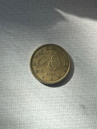 Moneda 50 céntimos España Cervantes 1999