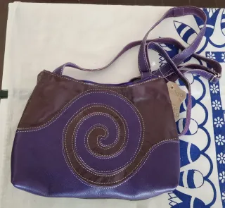 Bolso de cuero artesano mediano
