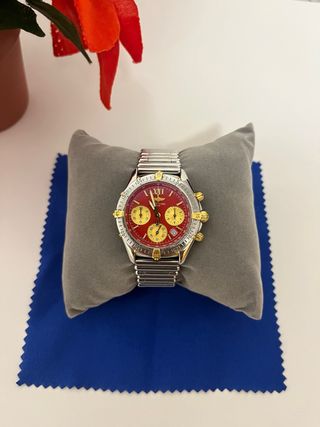 Reloj Breitling Cronomat Rojo y Dorado