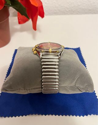 Reloj Breitling Cronomat Rojo y Dorado