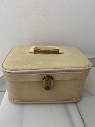 Neceser pequeño blanco - Vintage