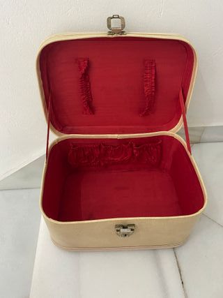 Neceser pequeño blanco - Vintage