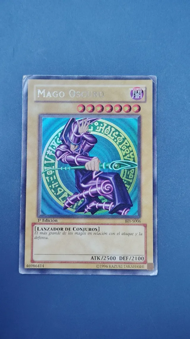 Carta Yu-Gi-Oh! Mago Oscuro 1ª Edición