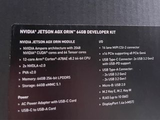 Jetson AGX Orin 64GB Dev Kit como nuevo