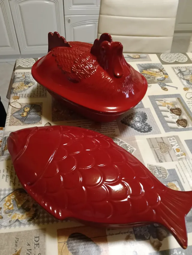 2 Pentole Piral terracotta a forma di animale