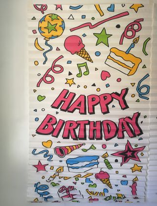 Persiane di carta plissettate Birthday & It's a boy!