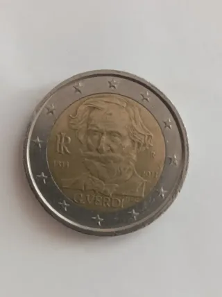 2 Euro Italia Giuseppe Verdi 1813-2013