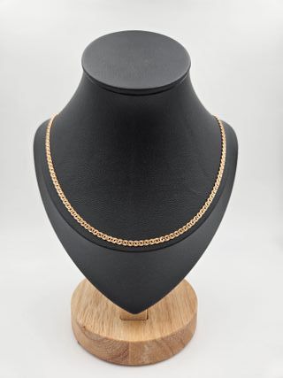 Cadena de Oro Rosa 14K, Cubana, 6,9gr, 50cm
