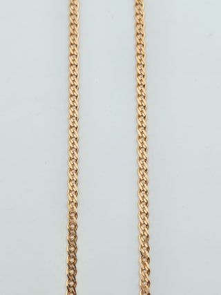 Cadena de Oro Rosa 14K, Cubana, 6,9gr, 50cm