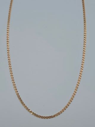 Cadena de Oro Rosa 14K, Cubana, 6,9gr, 50cm