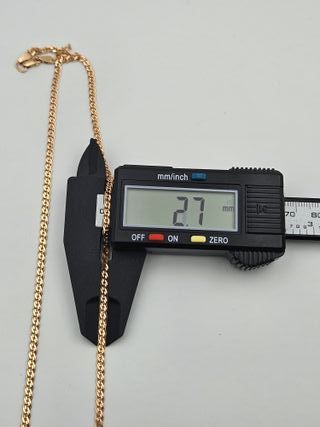 Cadena de Oro Rosa 14K, Cubana, 6,9gr, 50cm