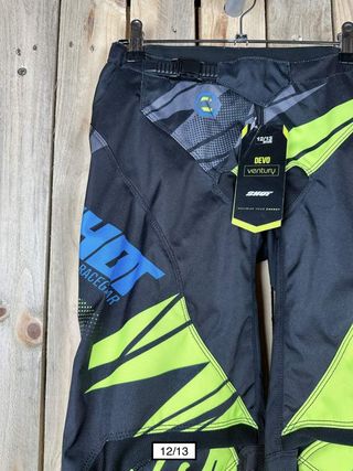 PANTALON T-12/13 AÑOS SHOT KID VENTURY CYAN NEON 