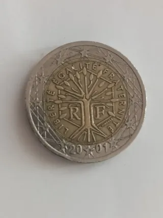 2 Euro Francia 2001 Albero della Vita