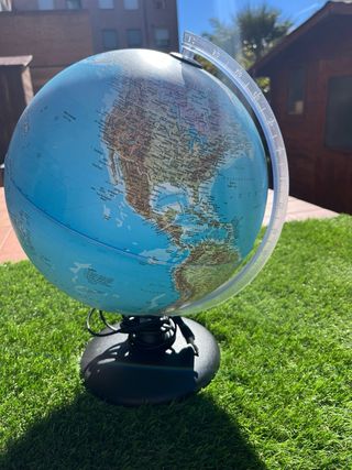 mappamondo  a 360° illuminante al buio