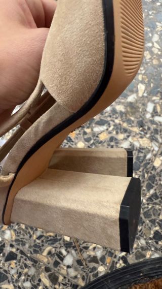 Zapatos Zara Talla 37 Beige

