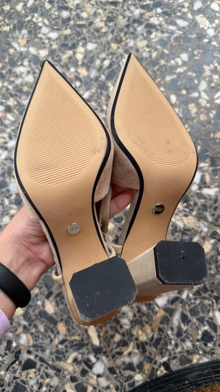Zapatos Zara Talla 37 Beige


