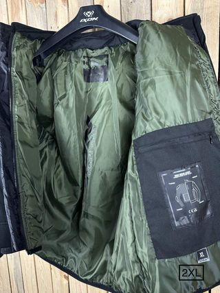 CHAQUETA T-2XL IXON SOHO NEGRO KAKI 