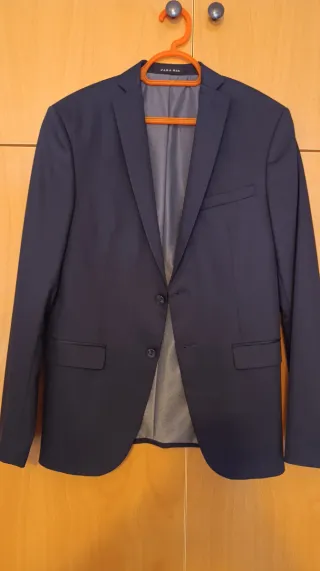 Chaqueta Americana Zara Azul Marino